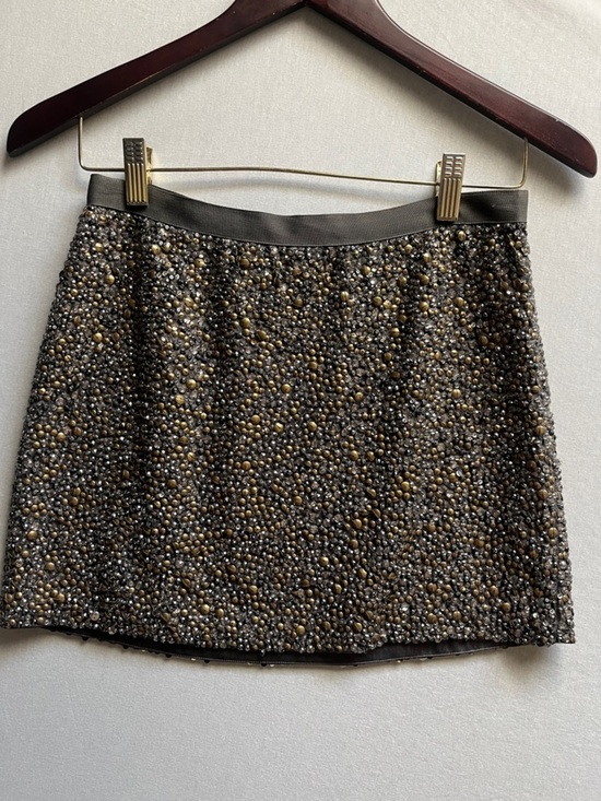 Haute Hippie Dresses & Skirts - Haute Hippie Beaded Silk Mini Skirt Embellished XS